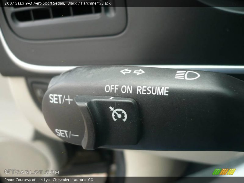 Black / Parchment/Black 2007 Saab 9-3 Aero Sport Sedan