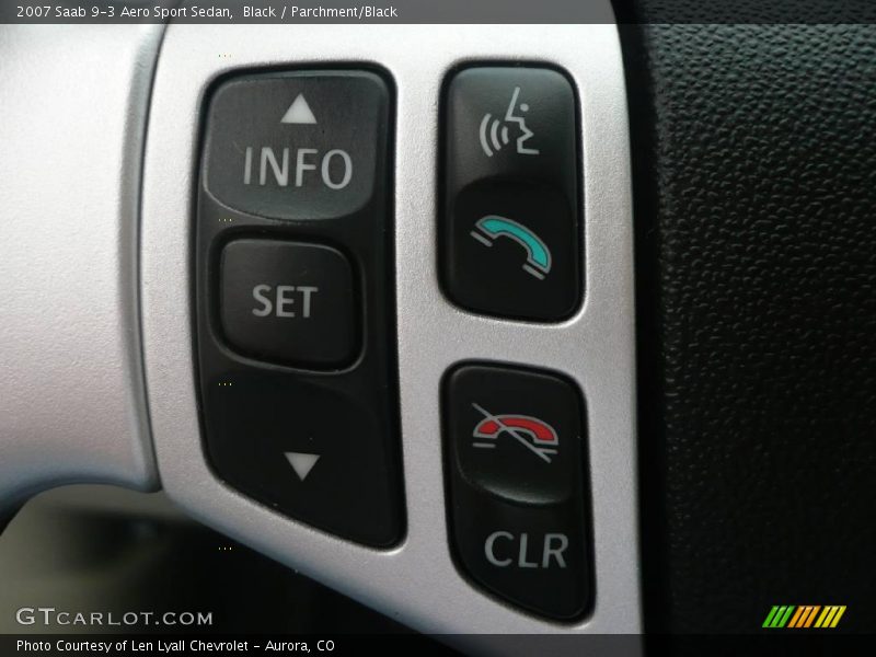 Black / Parchment/Black 2007 Saab 9-3 Aero Sport Sedan