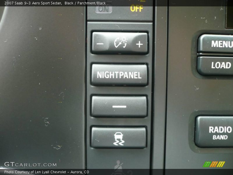 Black / Parchment/Black 2007 Saab 9-3 Aero Sport Sedan