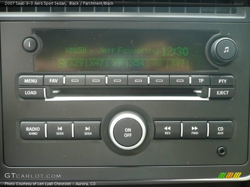 Black / Parchment/Black 2007 Saab 9-3 Aero Sport Sedan