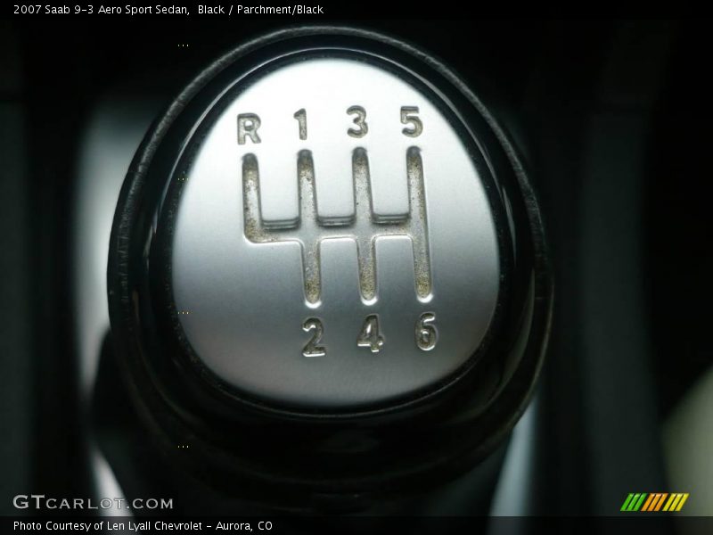 Black / Parchment/Black 2007 Saab 9-3 Aero Sport Sedan