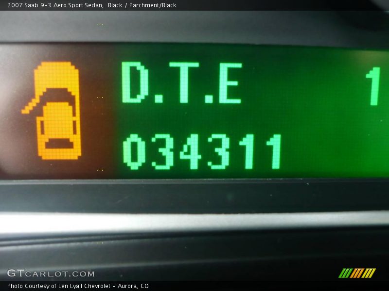 Black / Parchment/Black 2007 Saab 9-3 Aero Sport Sedan