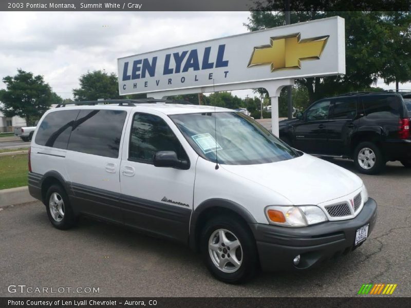 Summit White / Gray 2003 Pontiac Montana