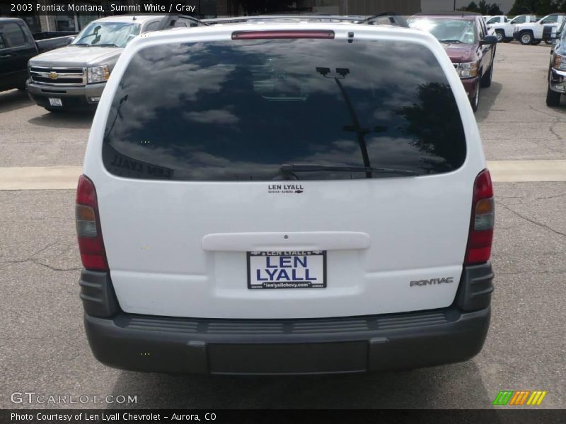 Summit White / Gray 2003 Pontiac Montana