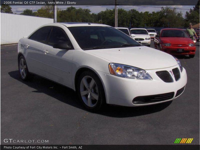 Ivory White / Ebony 2006 Pontiac G6 GTP Sedan