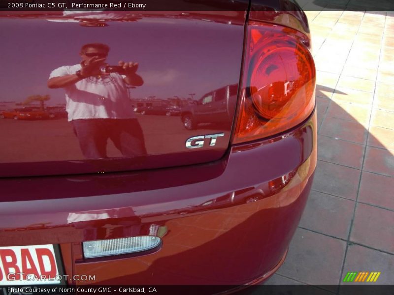 Performance Red / Ebony 2008 Pontiac G5 GT