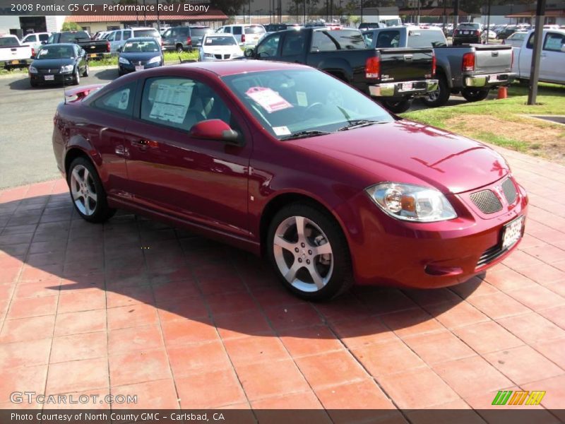 Performance Red / Ebony 2008 Pontiac G5 GT