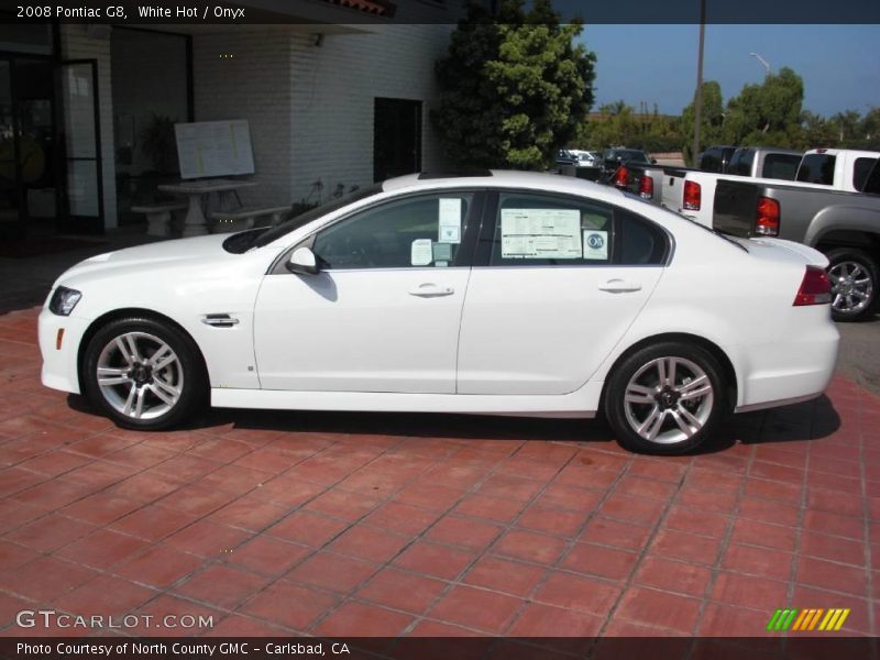 White Hot / Onyx 2008 Pontiac G8