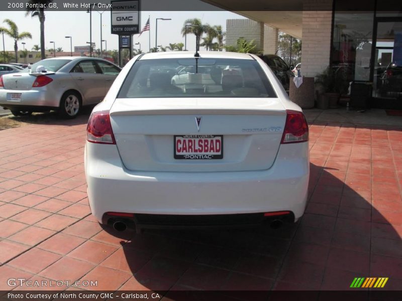 White Hot / Onyx 2008 Pontiac G8