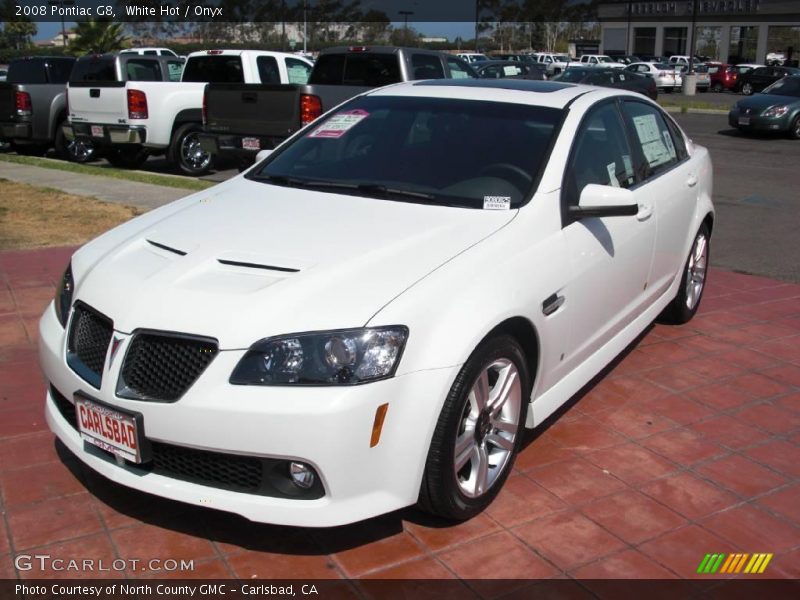 White Hot / Onyx 2008 Pontiac G8