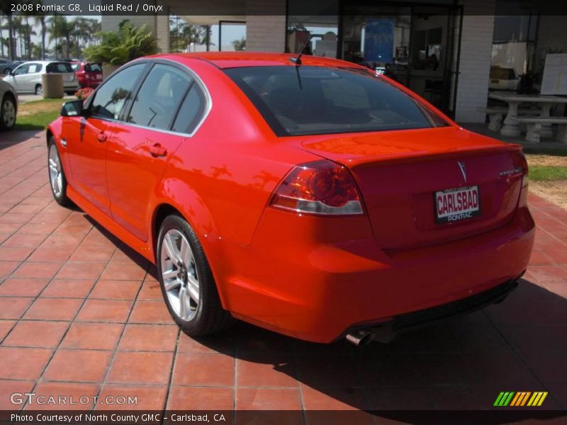 Liquid Red / Onyx 2008 Pontiac G8