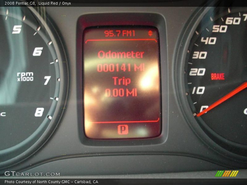 Liquid Red / Onyx 2008 Pontiac G8