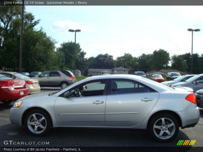 Quicksilver Metallic / Ebony 2009 Pontiac G6 V6 Sedan