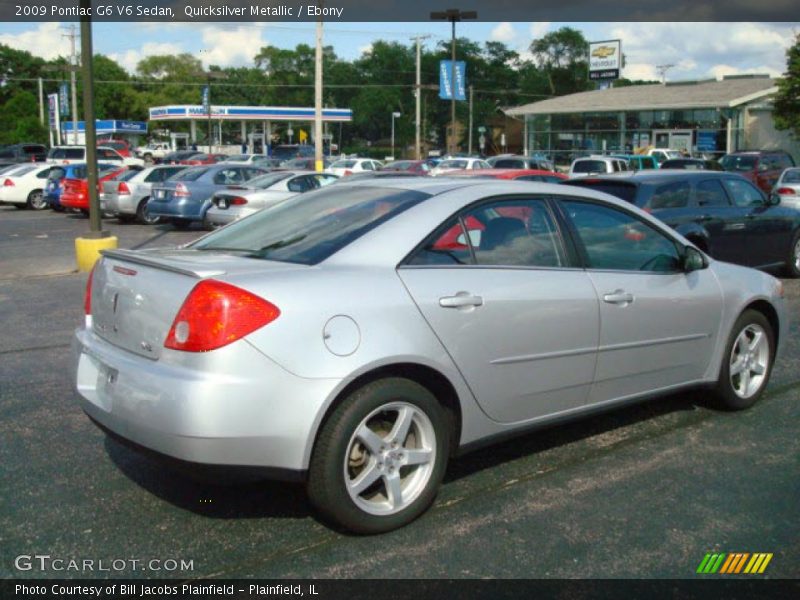 Quicksilver Metallic / Ebony 2009 Pontiac G6 V6 Sedan