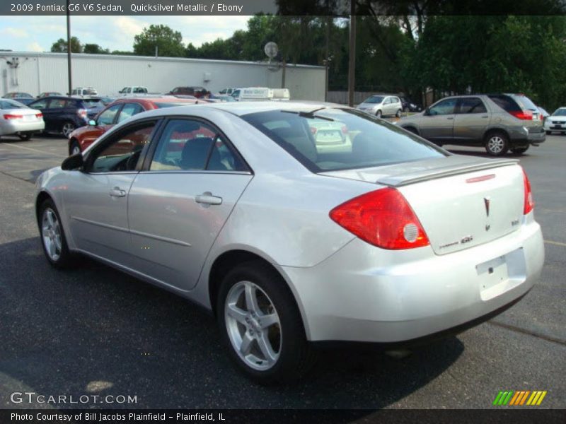 Quicksilver Metallic / Ebony 2009 Pontiac G6 V6 Sedan