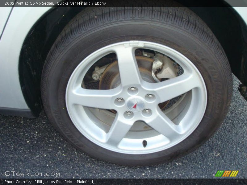 Quicksilver Metallic / Ebony 2009 Pontiac G6 V6 Sedan