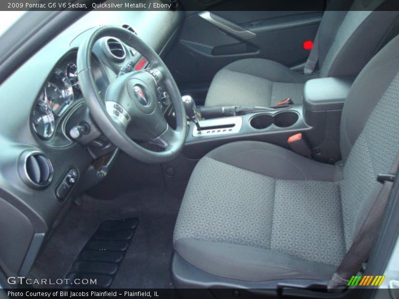 Quicksilver Metallic / Ebony 2009 Pontiac G6 V6 Sedan