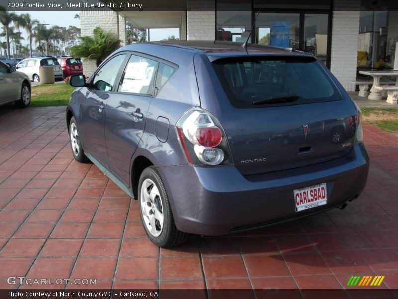 Steel Blue Metallic / Ebony 2009 Pontiac Vibe