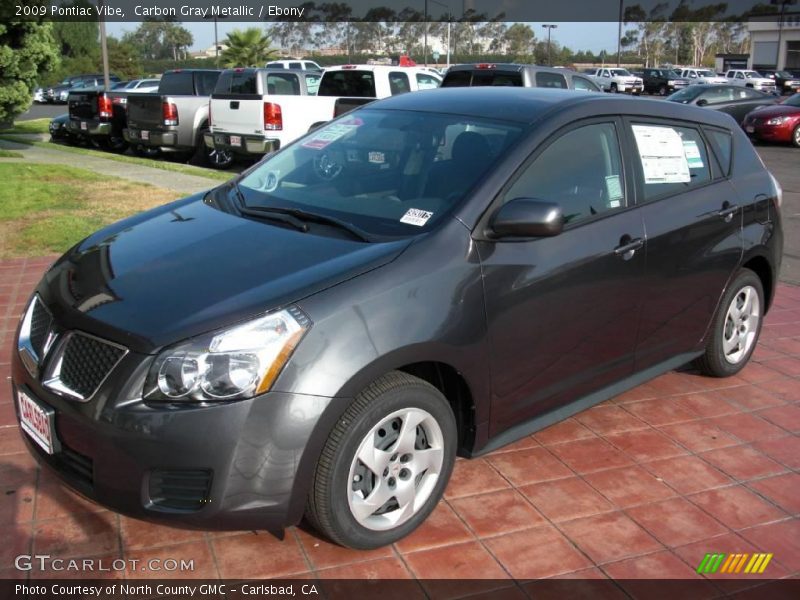 Carbon Gray Metallic / Ebony 2009 Pontiac Vibe