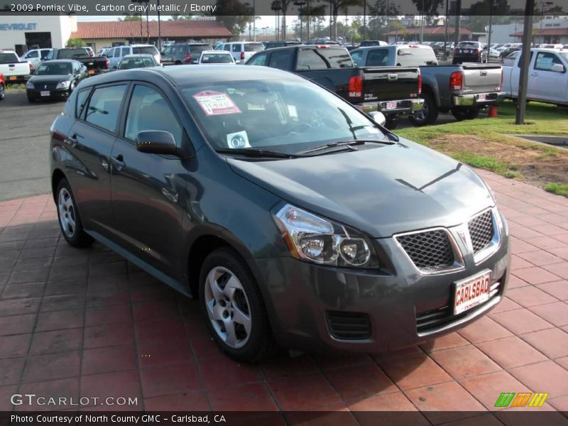 Carbon Gray Metallic / Ebony 2009 Pontiac Vibe