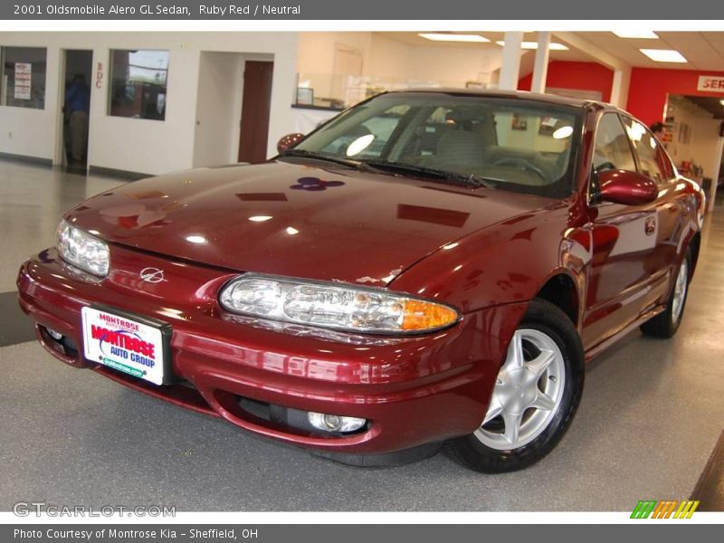 Ruby Red / Neutral 2001 Oldsmobile Alero GL Sedan