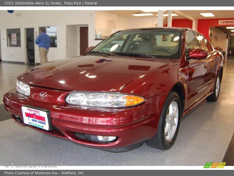 Ruby Red / Neutral 2001 Oldsmobile Alero GL Sedan