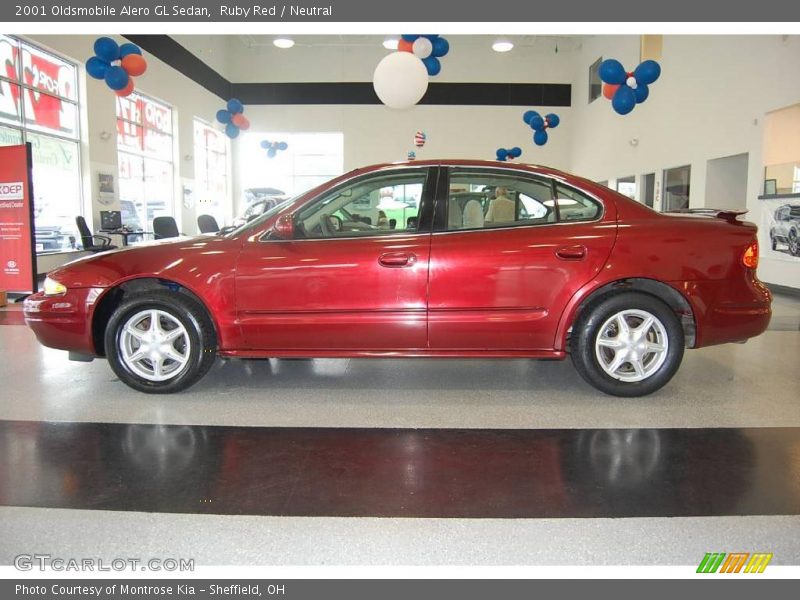 Ruby Red / Neutral 2001 Oldsmobile Alero GL Sedan