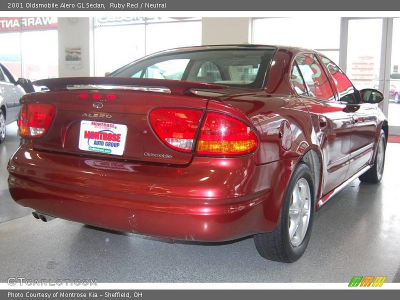 Ruby Red / Neutral 2001 Oldsmobile Alero GL Sedan