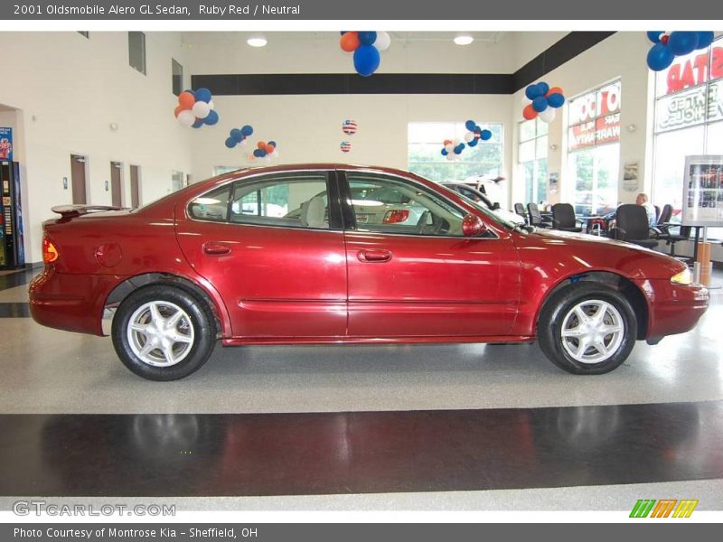Ruby Red / Neutral 2001 Oldsmobile Alero GL Sedan
