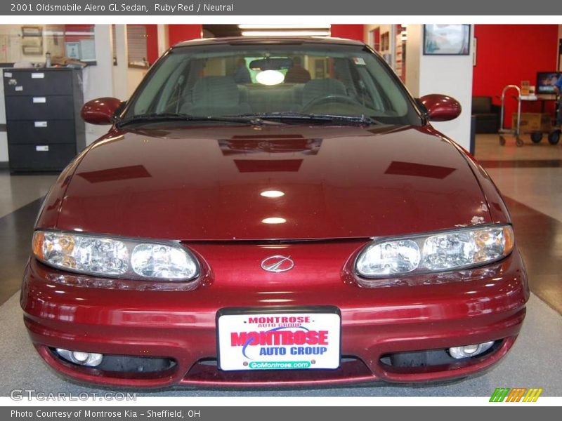 Ruby Red / Neutral 2001 Oldsmobile Alero GL Sedan