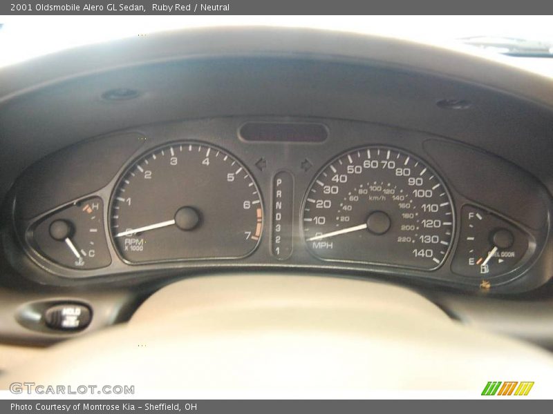Ruby Red / Neutral 2001 Oldsmobile Alero GL Sedan