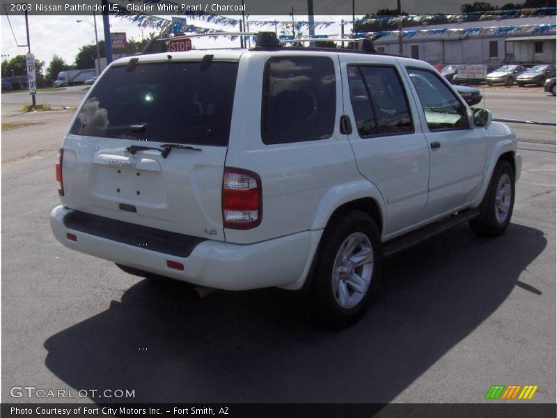 Glacier White Pearl / Charcoal 2003 Nissan Pathfinder LE