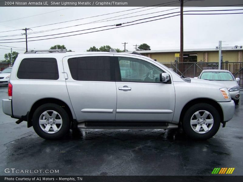 Silver Lightning Metallic / Graphite/Titanium 2004 Nissan Armada LE