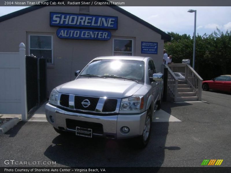 Radiant Silver / Graphite/Titanium 2004 Nissan Titan LE King Cab 4x4