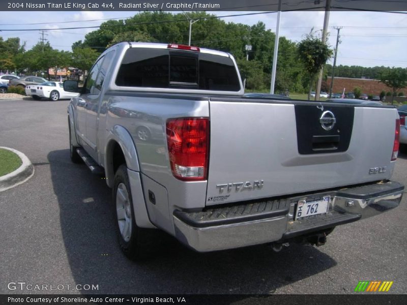 Radiant Silver / Graphite/Titanium 2004 Nissan Titan LE King Cab 4x4