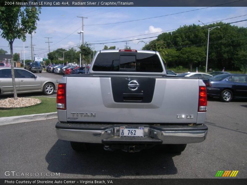 Radiant Silver / Graphite/Titanium 2004 Nissan Titan LE King Cab 4x4