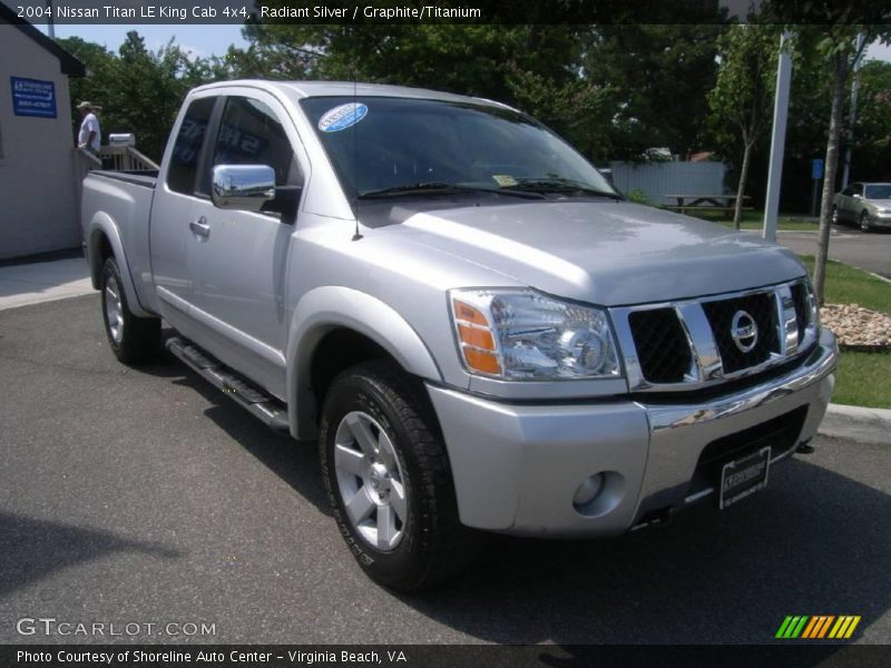 Radiant Silver / Graphite/Titanium 2004 Nissan Titan LE King Cab 4x4