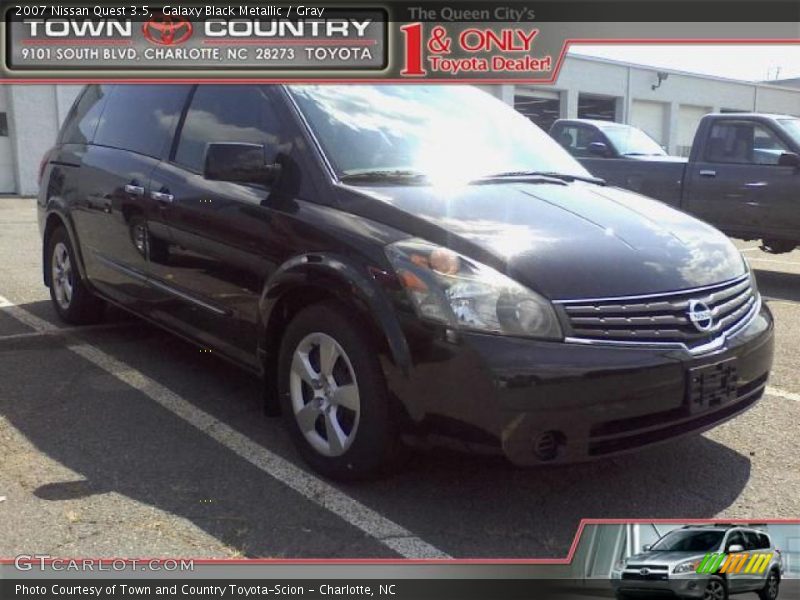 Galaxy Black Metallic / Gray 2007 Nissan Quest 3.5