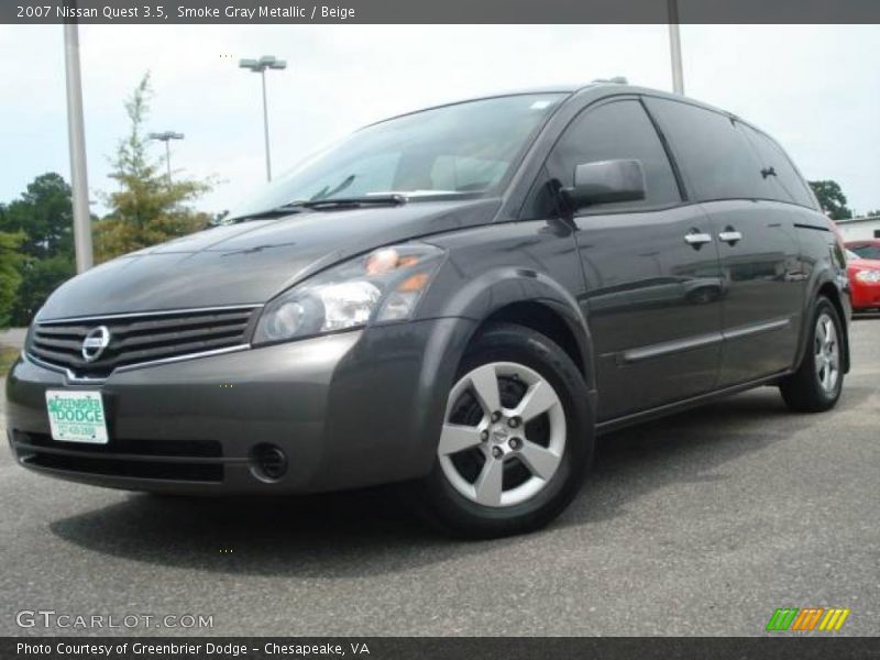 Smoke Gray Metallic / Beige 2007 Nissan Quest 3.5