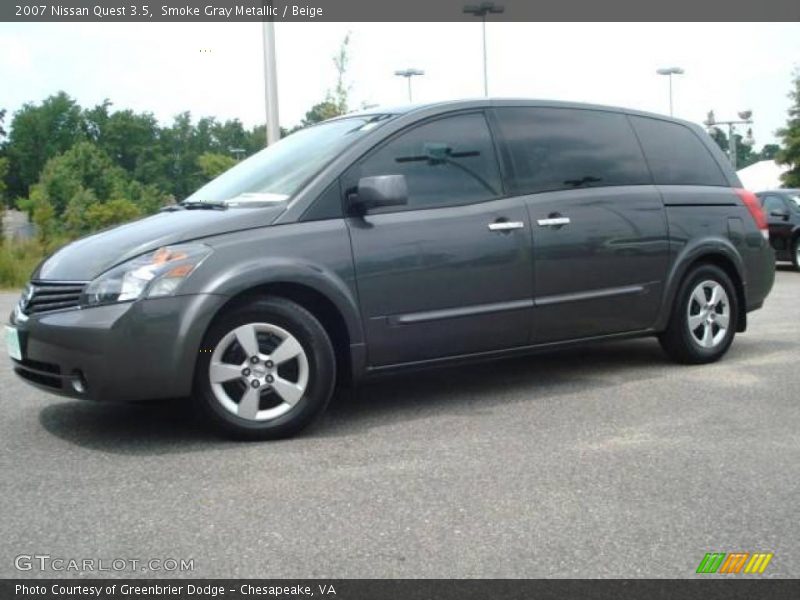 Smoke Gray Metallic / Beige 2007 Nissan Quest 3.5