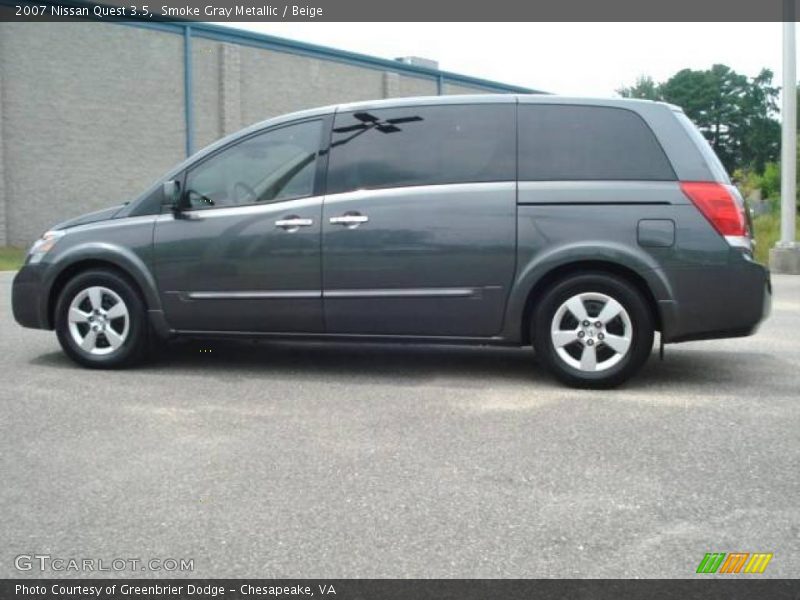 Smoke Gray Metallic / Beige 2007 Nissan Quest 3.5