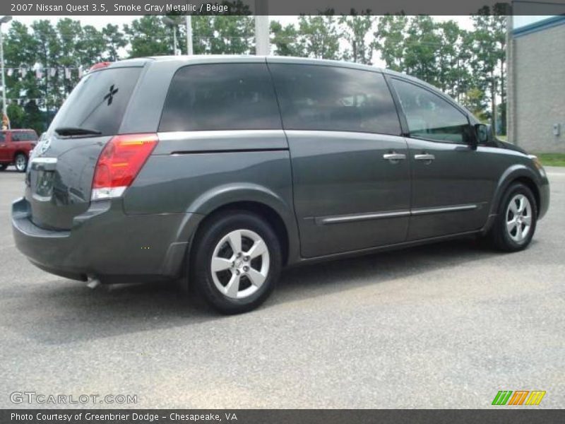 Smoke Gray Metallic / Beige 2007 Nissan Quest 3.5