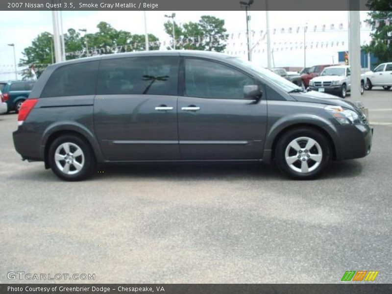 Smoke Gray Metallic / Beige 2007 Nissan Quest 3.5