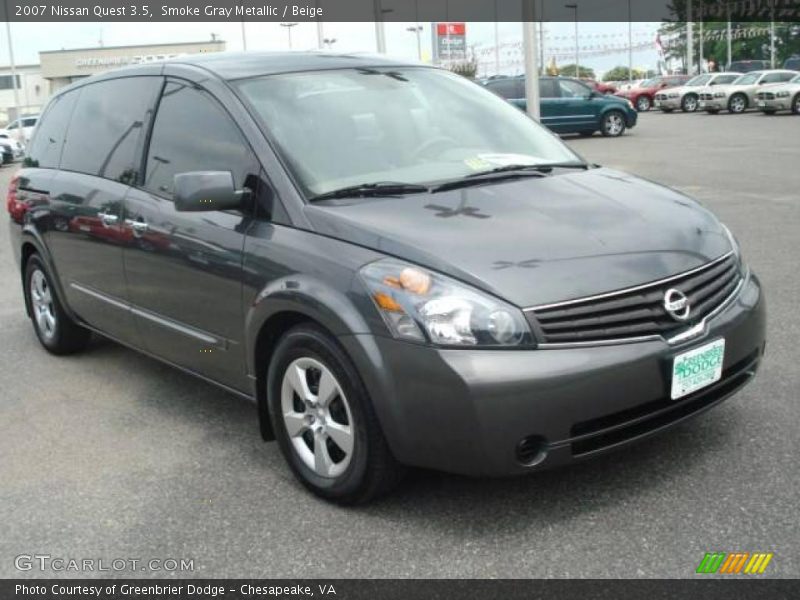 Smoke Gray Metallic / Beige 2007 Nissan Quest 3.5