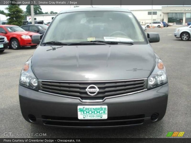 Smoke Gray Metallic / Beige 2007 Nissan Quest 3.5