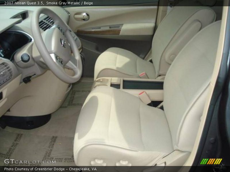 Smoke Gray Metallic / Beige 2007 Nissan Quest 3.5