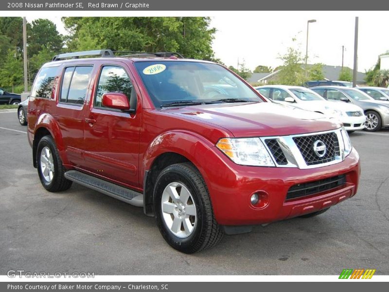 Red Brawn / Graphite 2008 Nissan Pathfinder SE