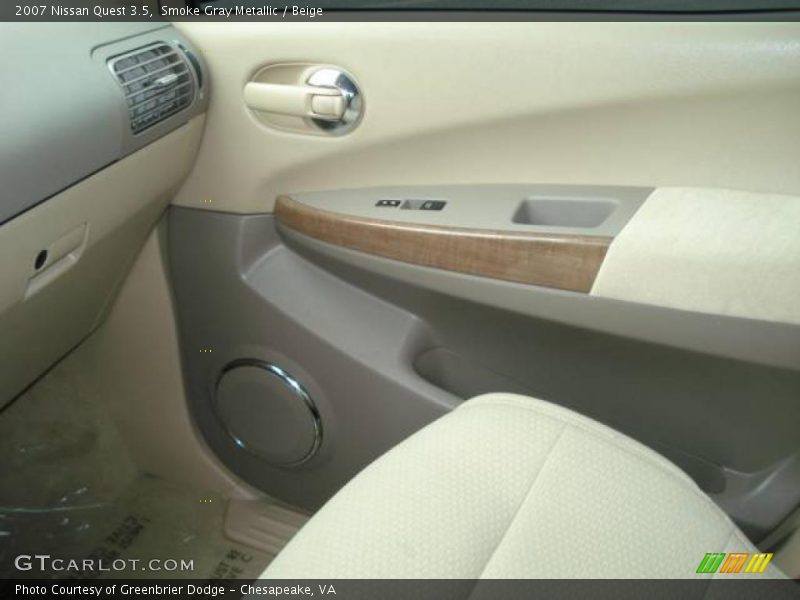 Smoke Gray Metallic / Beige 2007 Nissan Quest 3.5