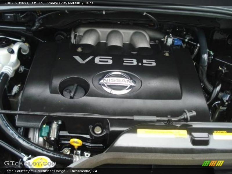 Smoke Gray Metallic / Beige 2007 Nissan Quest 3.5