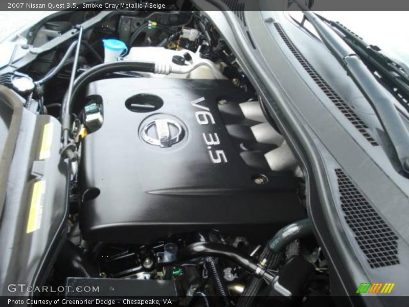 Smoke Gray Metallic / Beige 2007 Nissan Quest 3.5